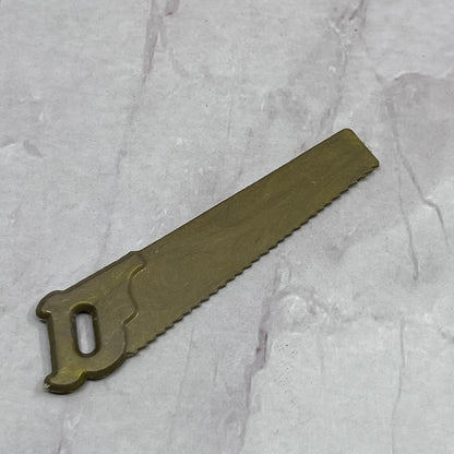 Vintage Gold Celluloid 2.5" Toy Saw Accessory SB7