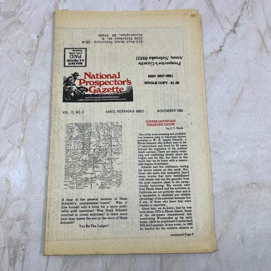 1982 Nov - The National Prospector's Gazette Newspaper - Treasure Hunting M11