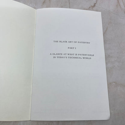 The Black Art of Patentry Part 1 G.R. Norberg 1965 TI9-P2