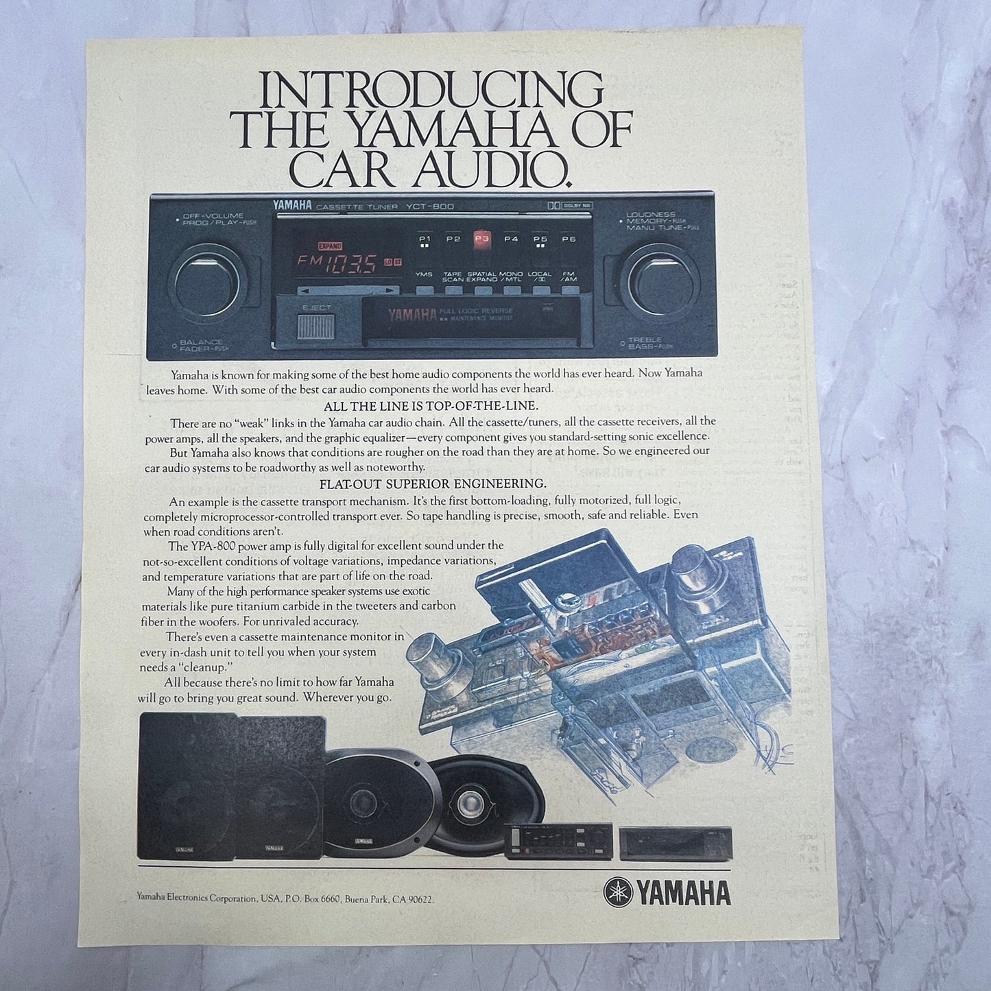 Yamaha Car Audio YPA-800 Power Amp 1984 Ad V14-7