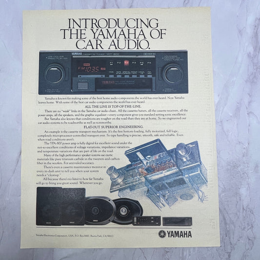 Yamaha Car Audio YPA-800 Power Amp 1984 Ad V14-7