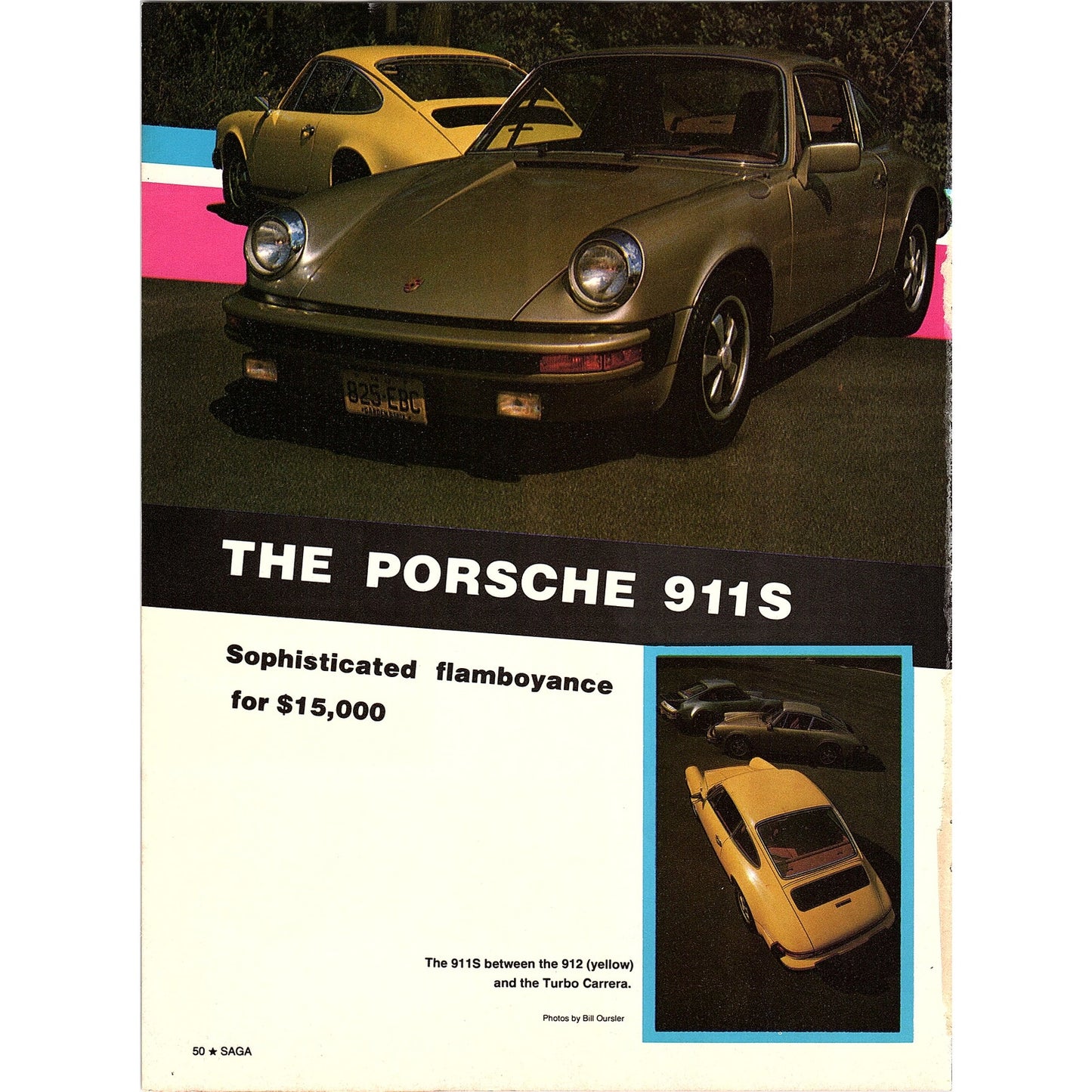 Porsche 911s - Bill Oursler Photos 1976 Ad AG1-17