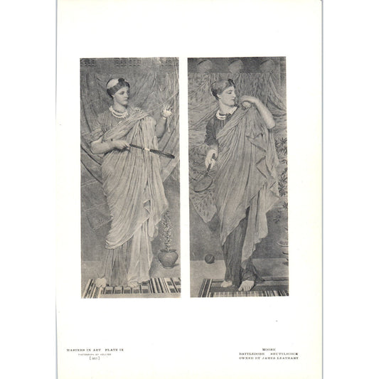 Battledore Shuttlecock - Moore c1905 Art Print D14