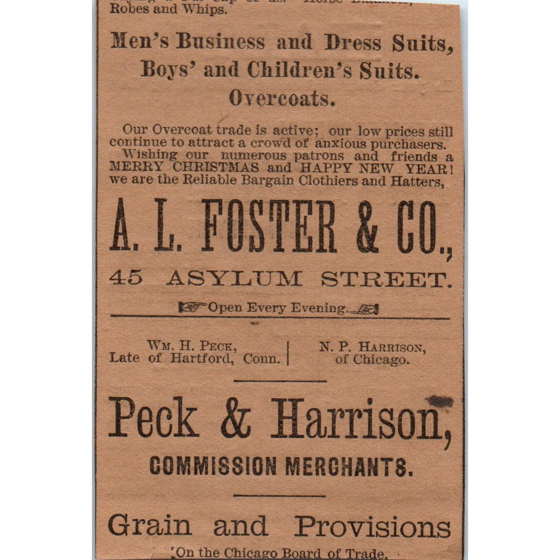 Dr R.C Fowler Scientific Nerve & Brain Pills 1886 Hartford Victorian Ad AB8-HT1