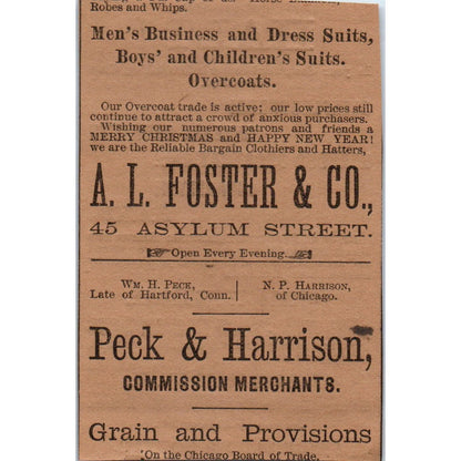 Dr R.C Fowler Scientific Nerve & Brain Pills 1886 Hartford Victorian Ad AB8-HT1