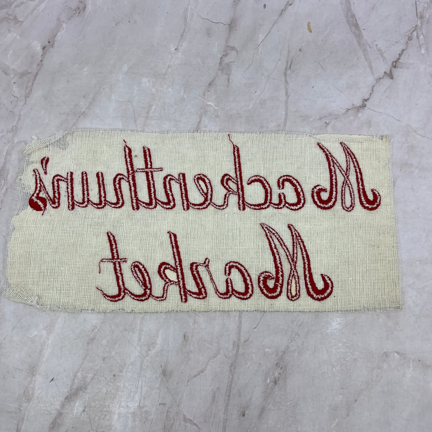 Vintage Mackenthun's Fine Foods Waconia MN Felt Patch for Jacket 5x10 D18