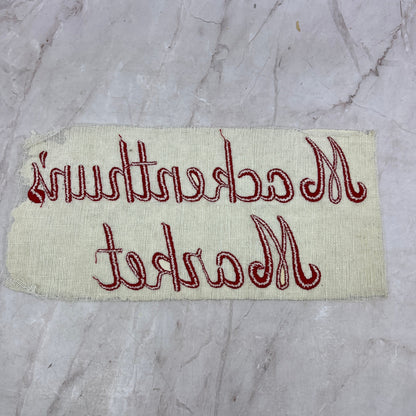 Vintage Mackenthun's Fine Foods Waconia MN Felt Patch for Jacket 5x10 D18