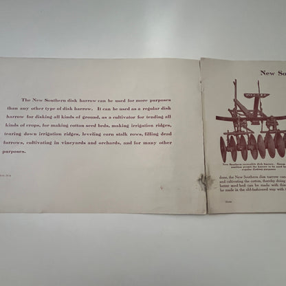 Antique International Harvester IH New Southern Disk Harrow Booklet TG2-OB