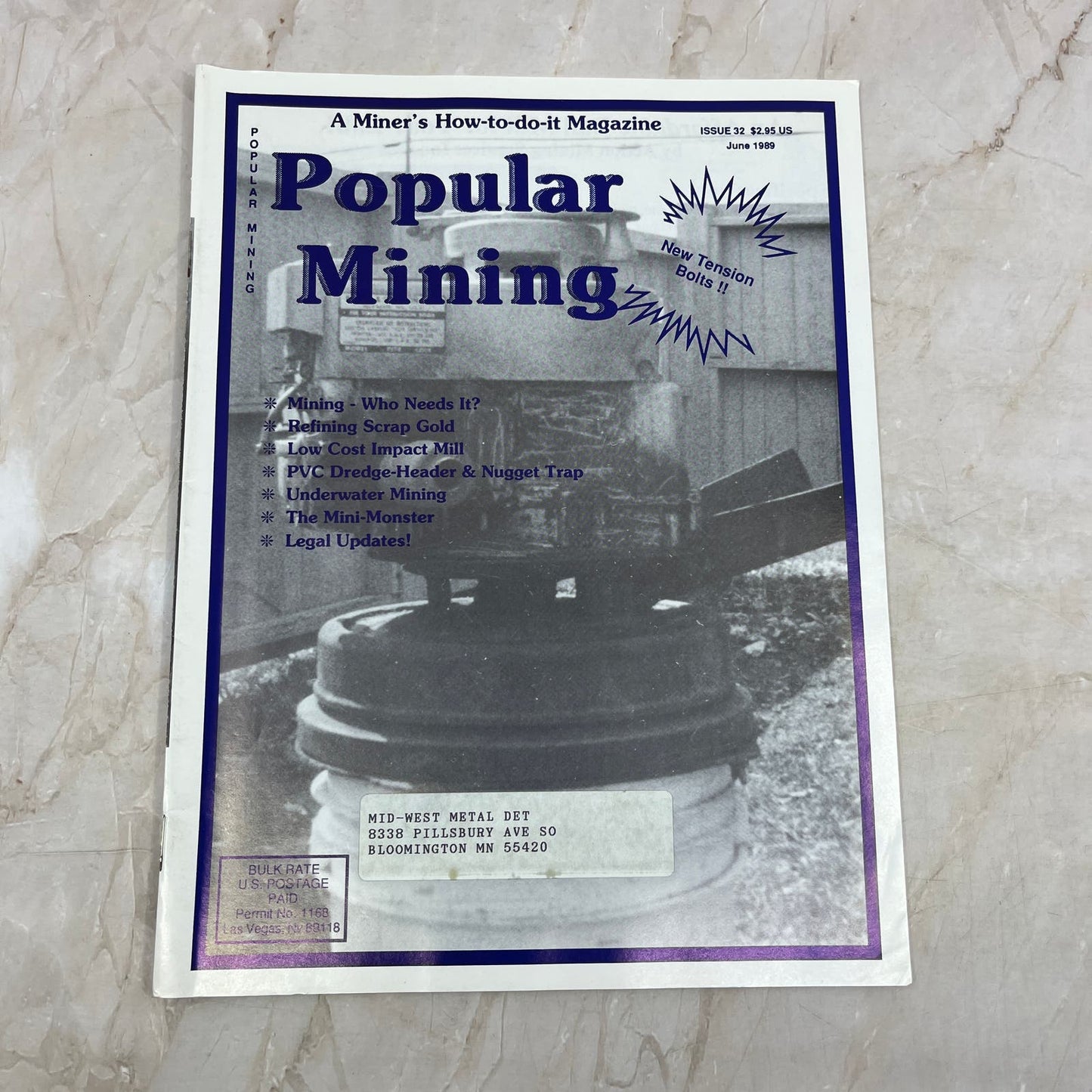 1989 June - Popular Mining Magazine - Treasure Hunting Gold Prospecting M19