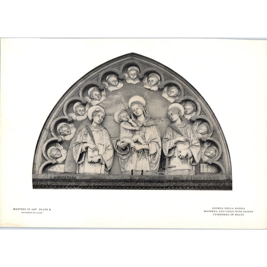 Madonna and Child With Saints - Andrea Della Robbia c1905 Art Print D12