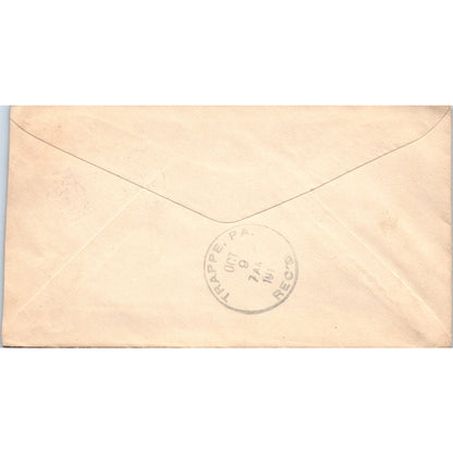 1911 Lee National Bank to Miss Rambo Lee MA Postal Cover Envelope TG7-PC2