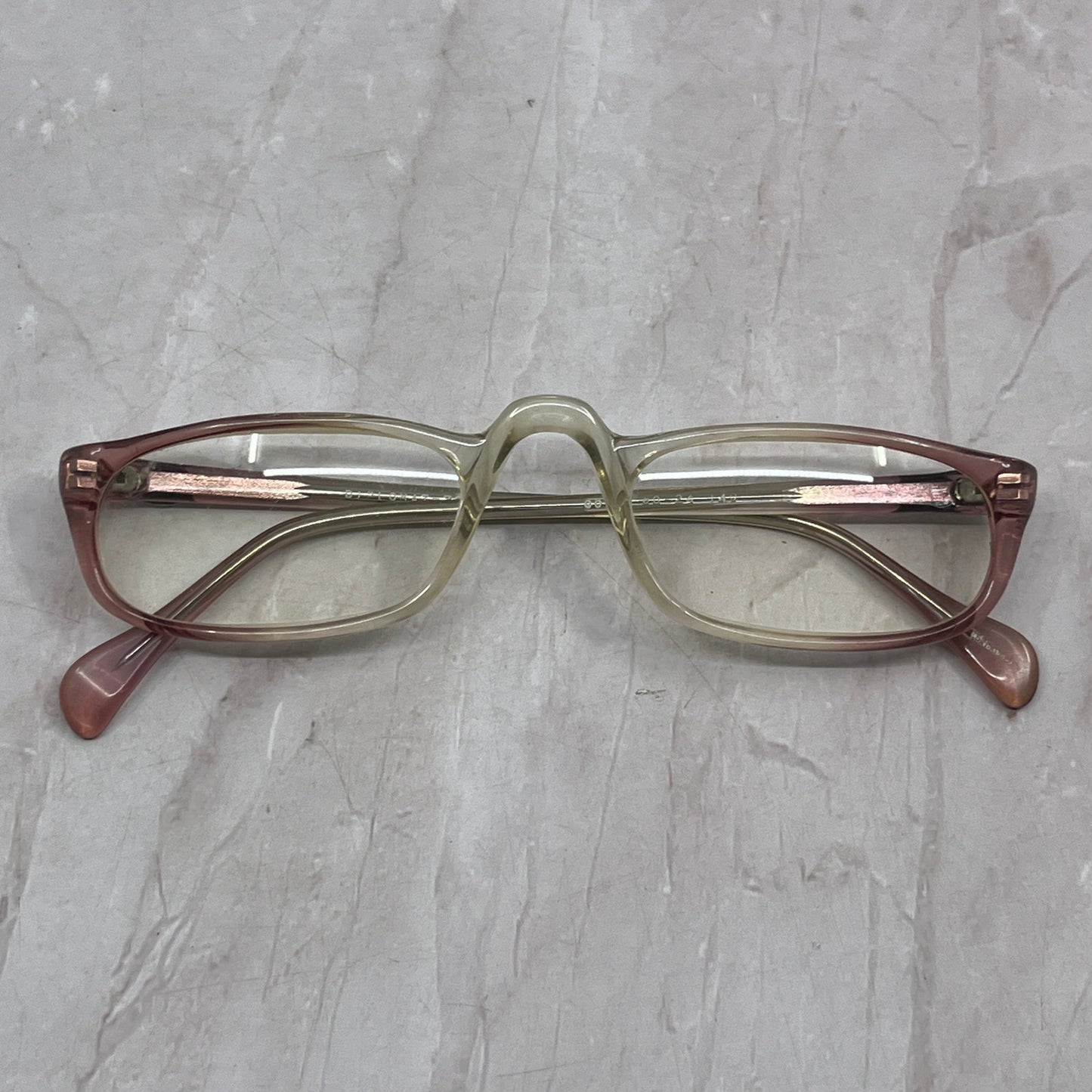 Vintage Ombre Drop Nose Acrylic 50-24-140 Readers Eyeglasses Frames TH9-G1-5