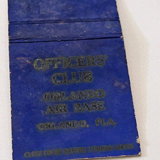 Officers Club Orlando Air Base FL Vintage Matchbook Cover TB6-MB1-15