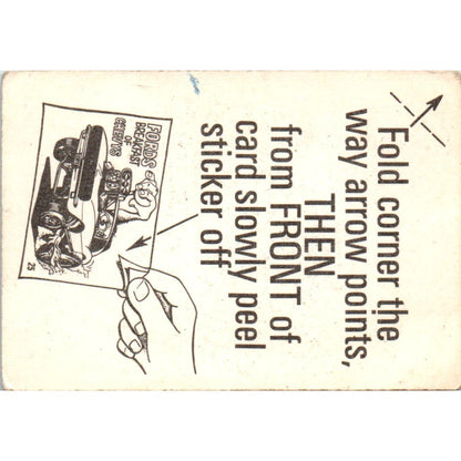 1969 Odd Rods #35 Happiness is a Low E.T. Donruss Sticker Card AE5