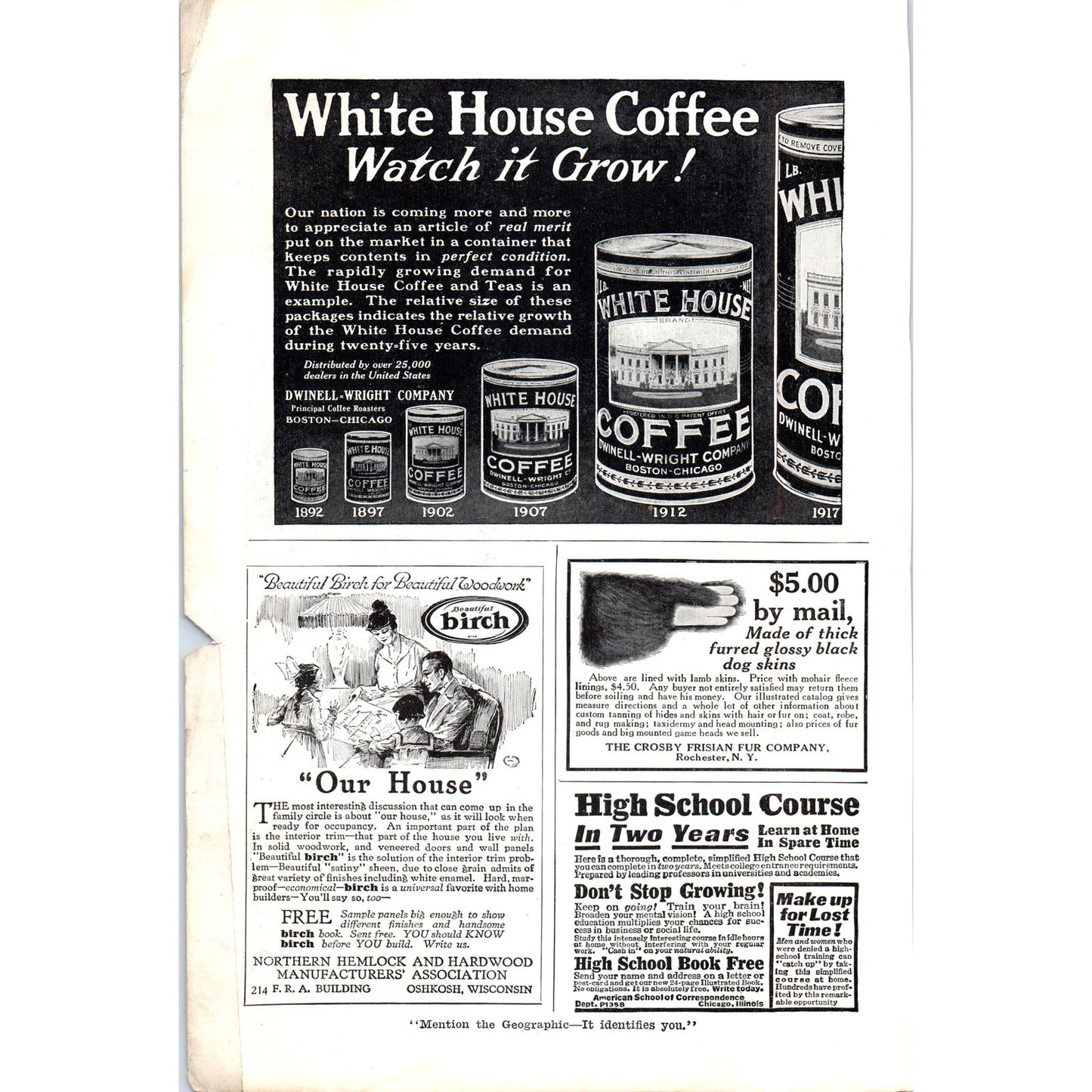 American Chain Company Tire Chains for Winter Weather - Vintage Magazine Ad D18