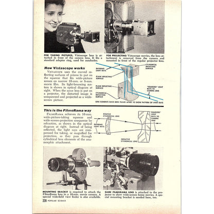 Wide-Screen Movies Come To The Home Herbert O Johansen 2-Page 1955 Article AG1-4