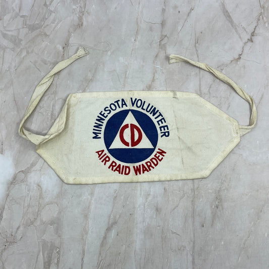 c1950 CD Minnesota Air Raid Warden Volunteer Mask Cold War Civil Defense AE5