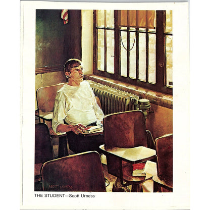 The Student - Scott Urness Vintage Art Print 5x7" V17