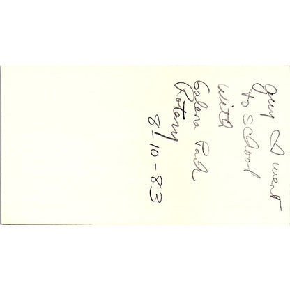 Jack B Craven III The Light Company Houston Vintage Business Card SC9-B13