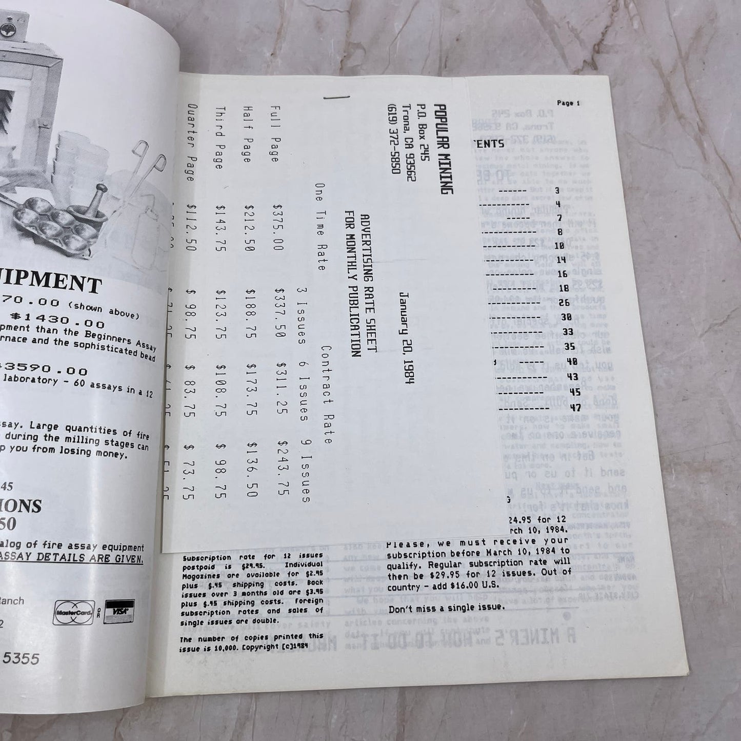 1984 Feb - Popular Mining Magazine - Treasure Hunting Prospecting Gold M11