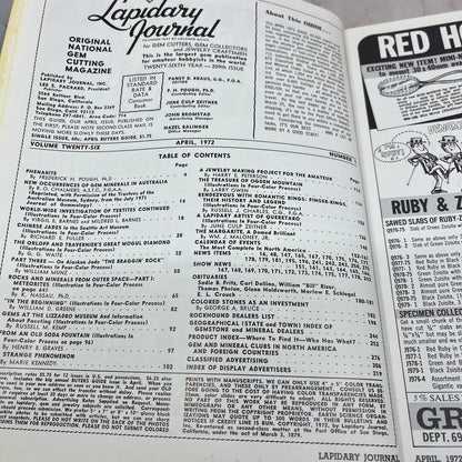 26th Year Rockhound Buyers Guide - Lapidary Journal Magazine - Apr 1972 M28
