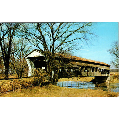 Union County 5 Marysville Ohio Vintage Covered Bridge Postcard PC17