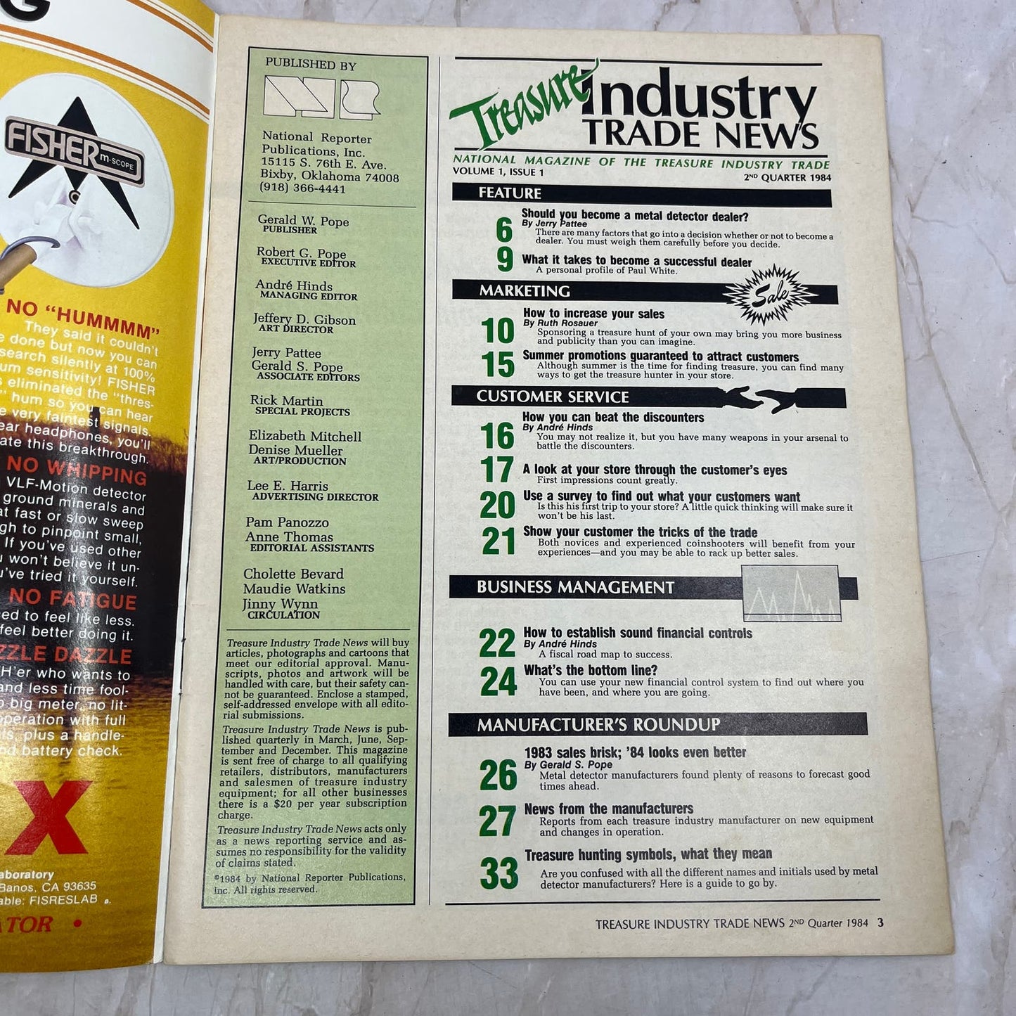 1984 2nd Quarter - Treasure Industry Trade News Magazine - Treasure Hunting M18