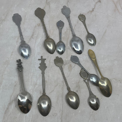 Vintage Mini Souvenir Spoon Lot of 11 Spoons TG9