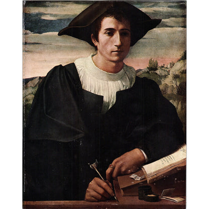 Portrait of young man Francesco di Cristofano Franciabigio Vtg Art Print 7x9 V12