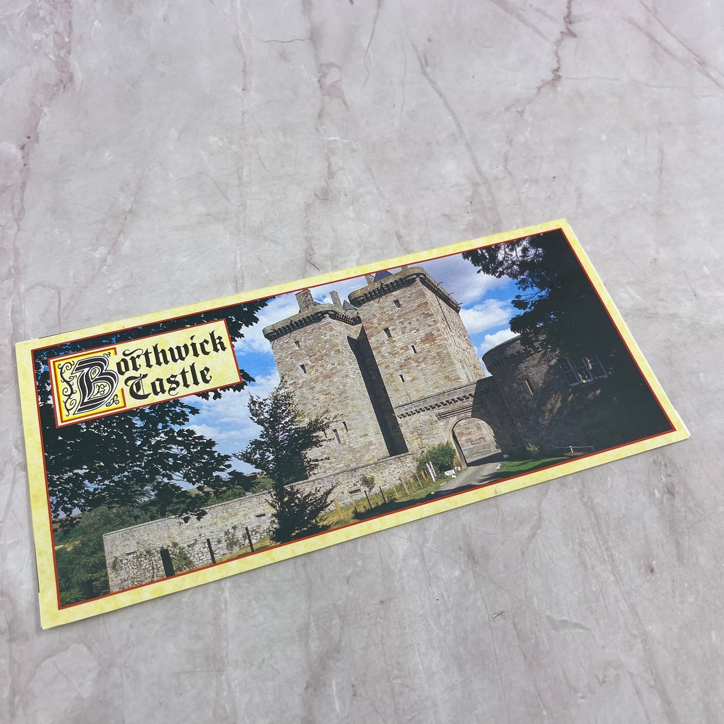 Vintage Borthwick Castle Travel Pamphlet North Middleton Edinburgh TJ5-E1