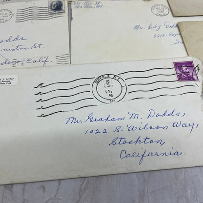 1904-1960s D.L., Ryby and Graham Dodds Set of Postal Cover Envelopes TG9-PC-8