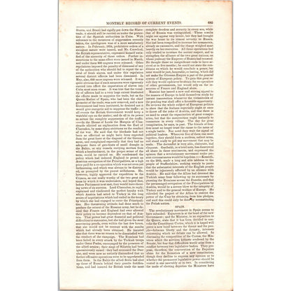 Fugitive Slave Law Repeal Monthly Current Events 2 Pages 1854 Article I19