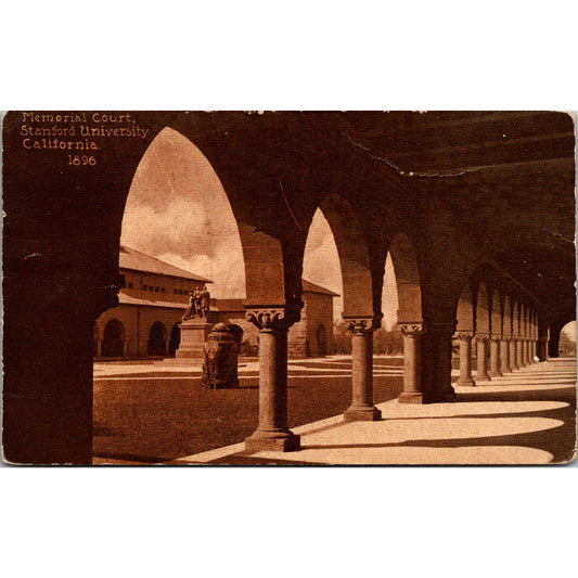 Memorial Court, Stanford University California 1896 Antique Postcard PQ1