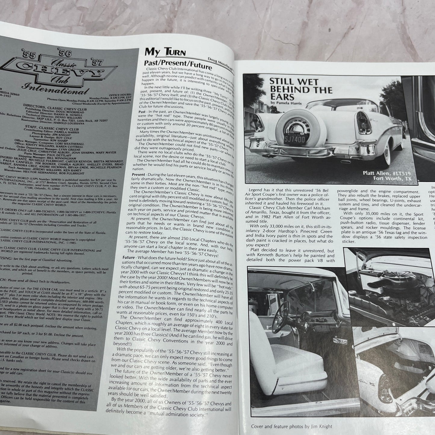 Stainless Trim Removal - '55, '56, '57 Classic Chevy World Magazine Oct 1985 M31