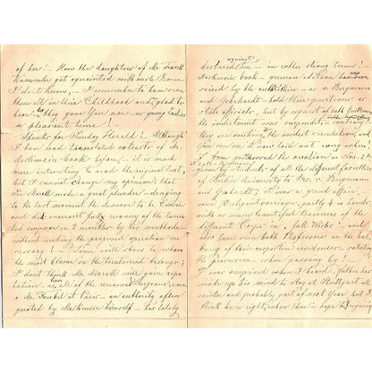 1888 Handwritten Letter Gustav Lillich Berlin Germany to Willis Russ TH2-OP5