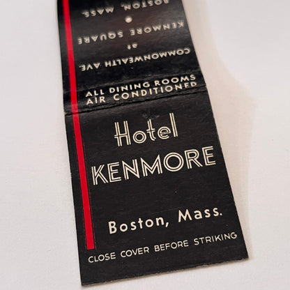 Hotel Kenmore Boston MA L.E. Witney Vintage Matchbook Cover TB6-MB1-11