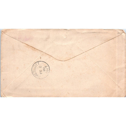 1908 Ogdensburg City Orphanage Our Lady of Victory NY Postal Cover Envelope AE6