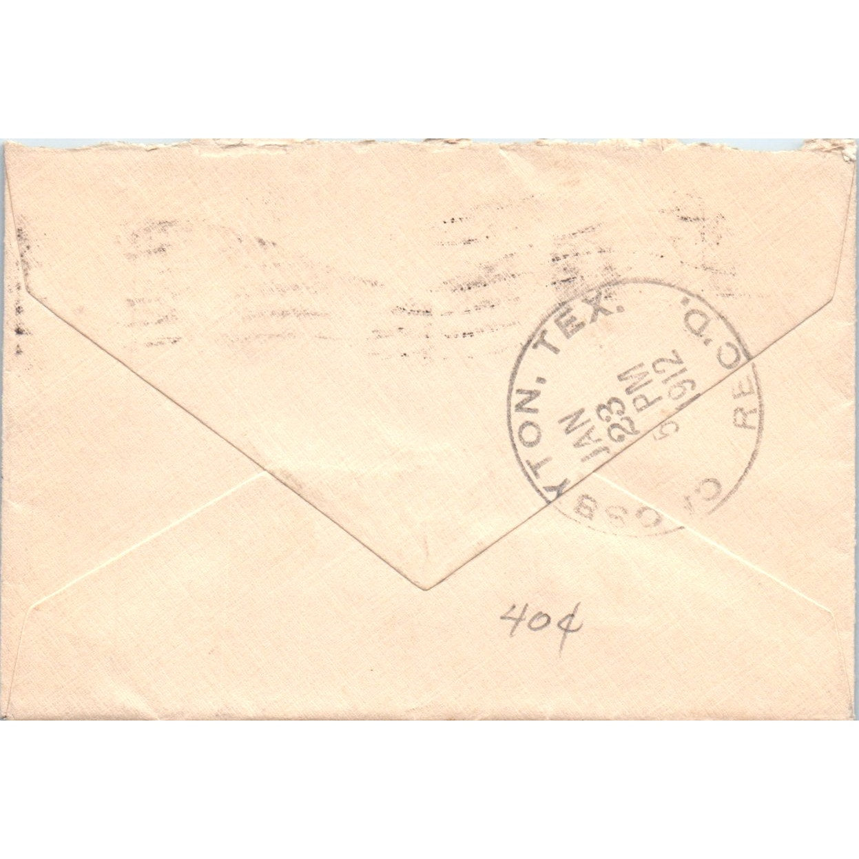 1912 Plainview TX to J.J. Murphy Crosbyton TX Postal Cover Envelope TG7-PC1