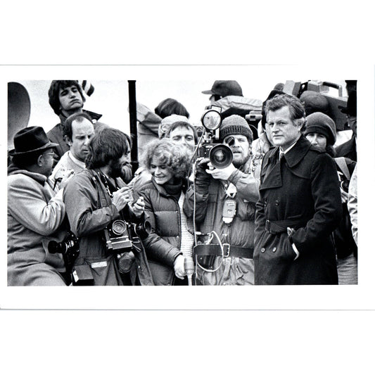 Ted Kennedy Taking a Ride on the Rhode Island 1979 7x11 Press Photo D1-P