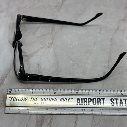 Vintage Revue France Black Oval Cat Eye Rhinestone Eyeglasses Frames TH9-G1-8