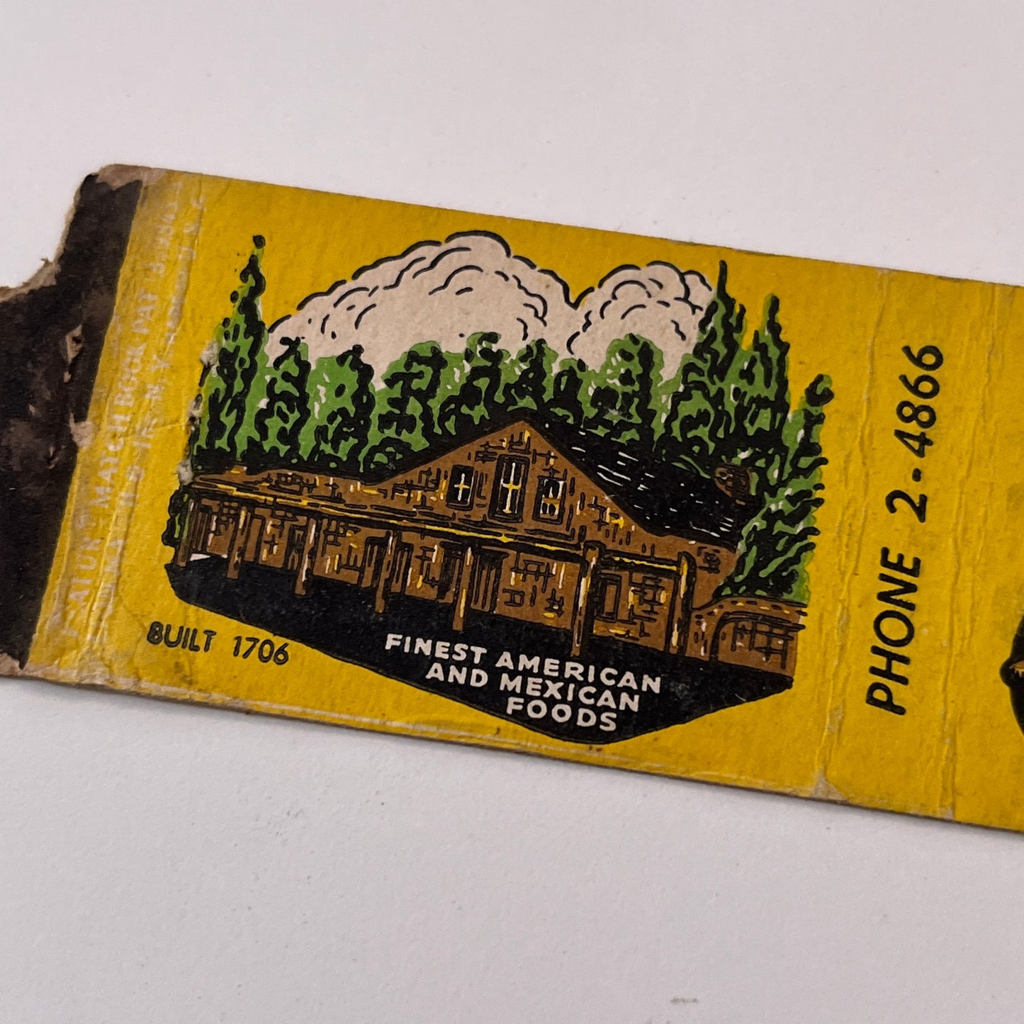 La Placita on the Plaza Casa De Armijo Albuquerque NM Matchbook Cover TB6-MB1-15