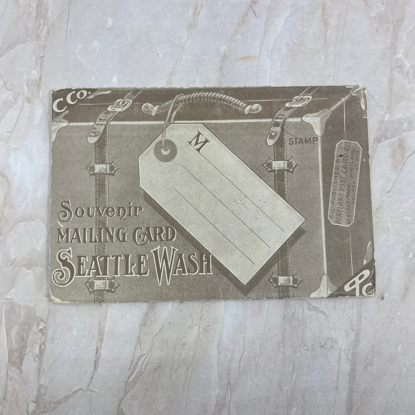 c1920 Seattle Washington Mailing Card Souvenir Folder Book Fold-Out TI8-S1
