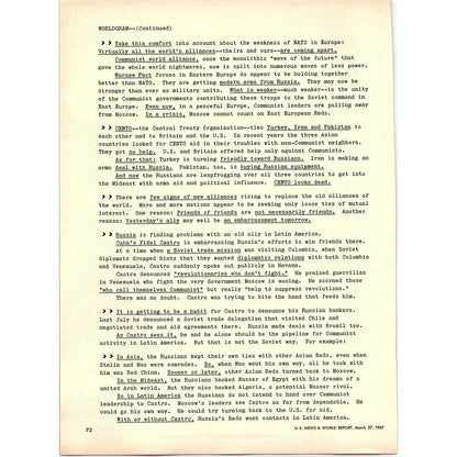 Worldgram World Newspoints from the Capitals of the World 1967 Article AG1-15