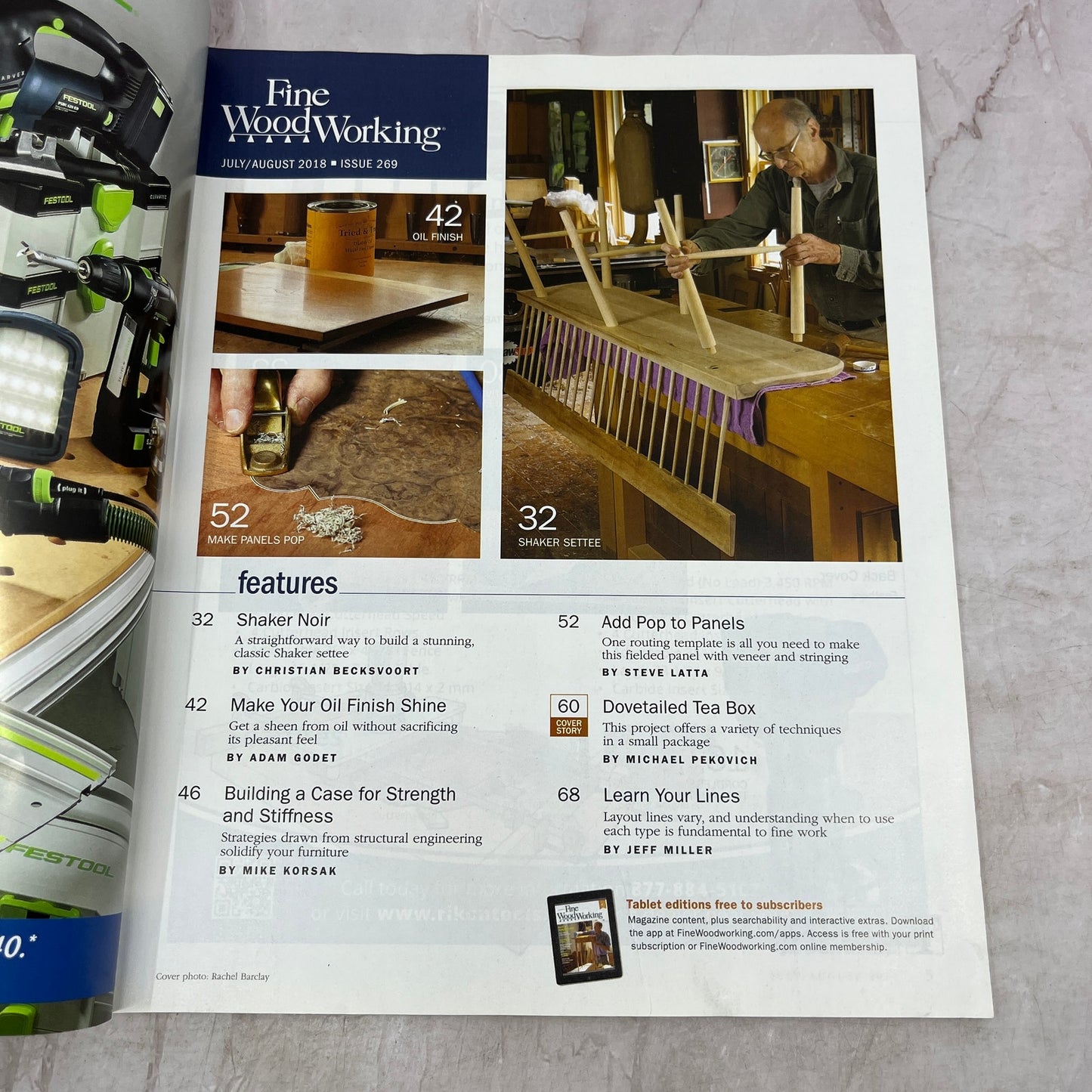 Dovetailed Tea Box - Aug 2018 No 269 - Taunton's Fine Woodworking Magazine M36