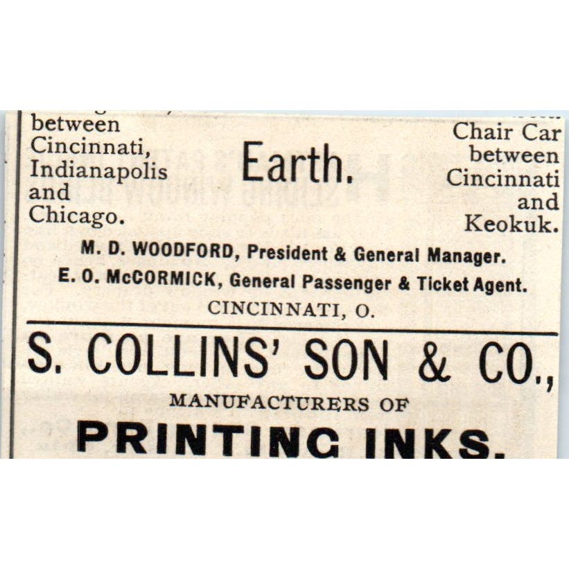 Hartman Sliding Blind Co Wooster Ohio Window Blinds c1890 Victorian Ad AE8-CH10