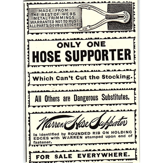 Warren Hose Supporter 1892 Ad AG2-M12