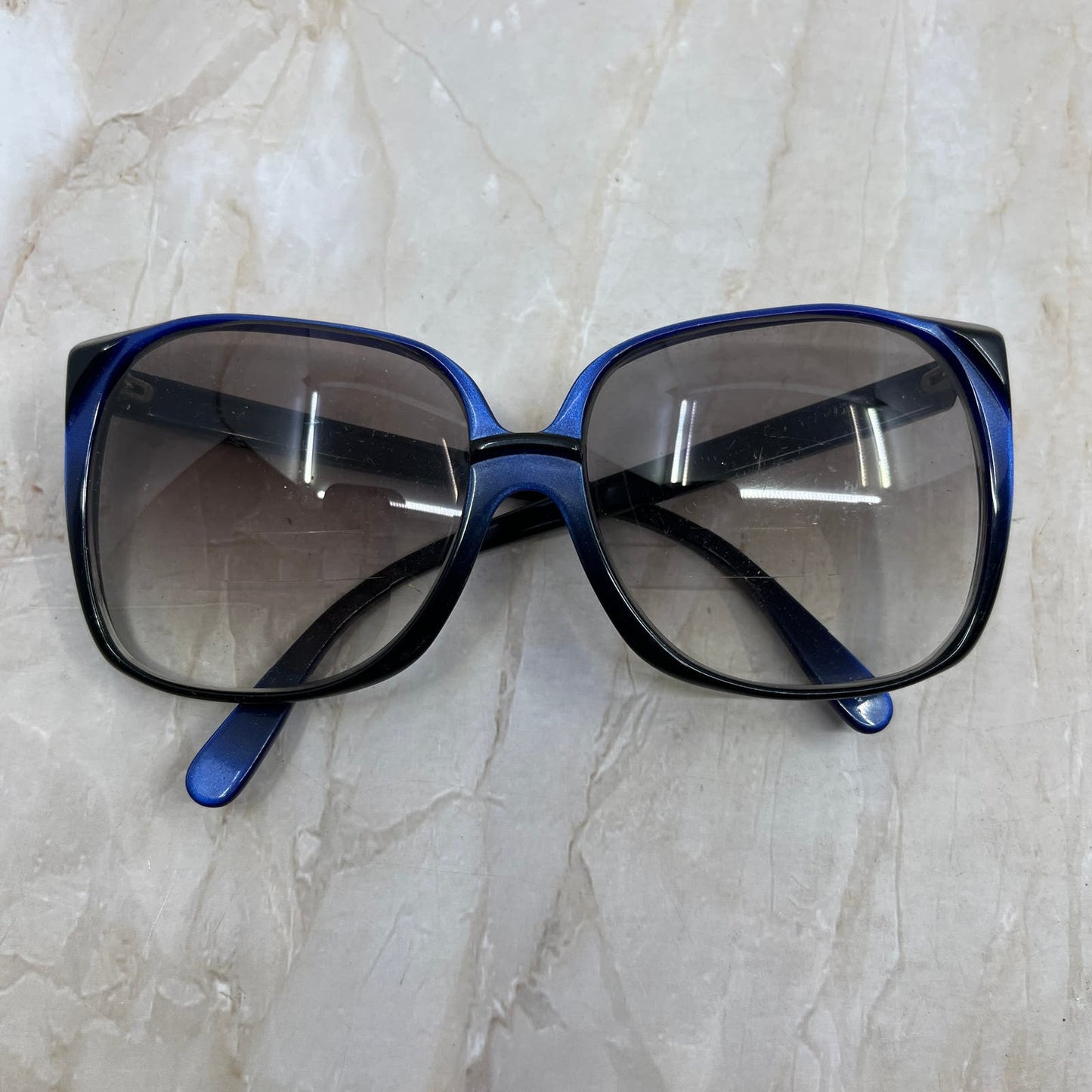 Retro Oversize  Renato Balestra RB-1040 Blue Sunglasses Eyeglasses Frame TD5G3-1