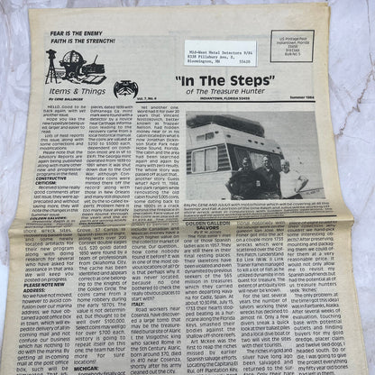 1984 Summer - In the Steps of the Treasure Hunter Newspaper - Indiantown FL M11