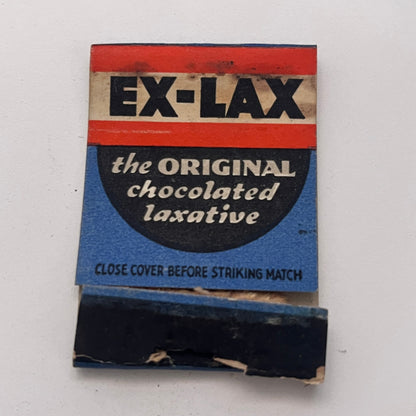 Ex-Lax Chocolate Laxative Sandy McTavish Vintage Matchbook Cover TB8-MB-2