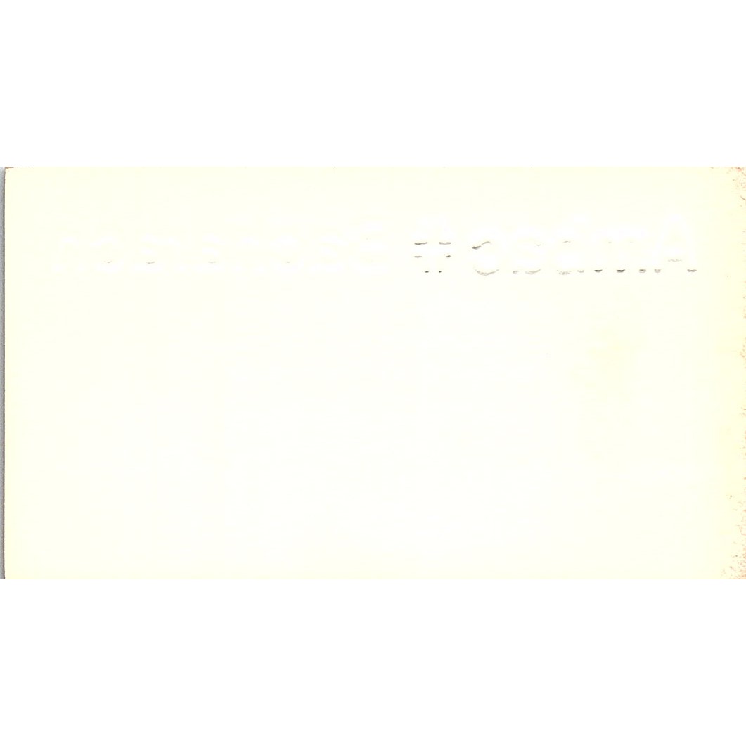 Bacharach Instrument Company Ronald W Montgomery Houston TX Business Card SF3-B5